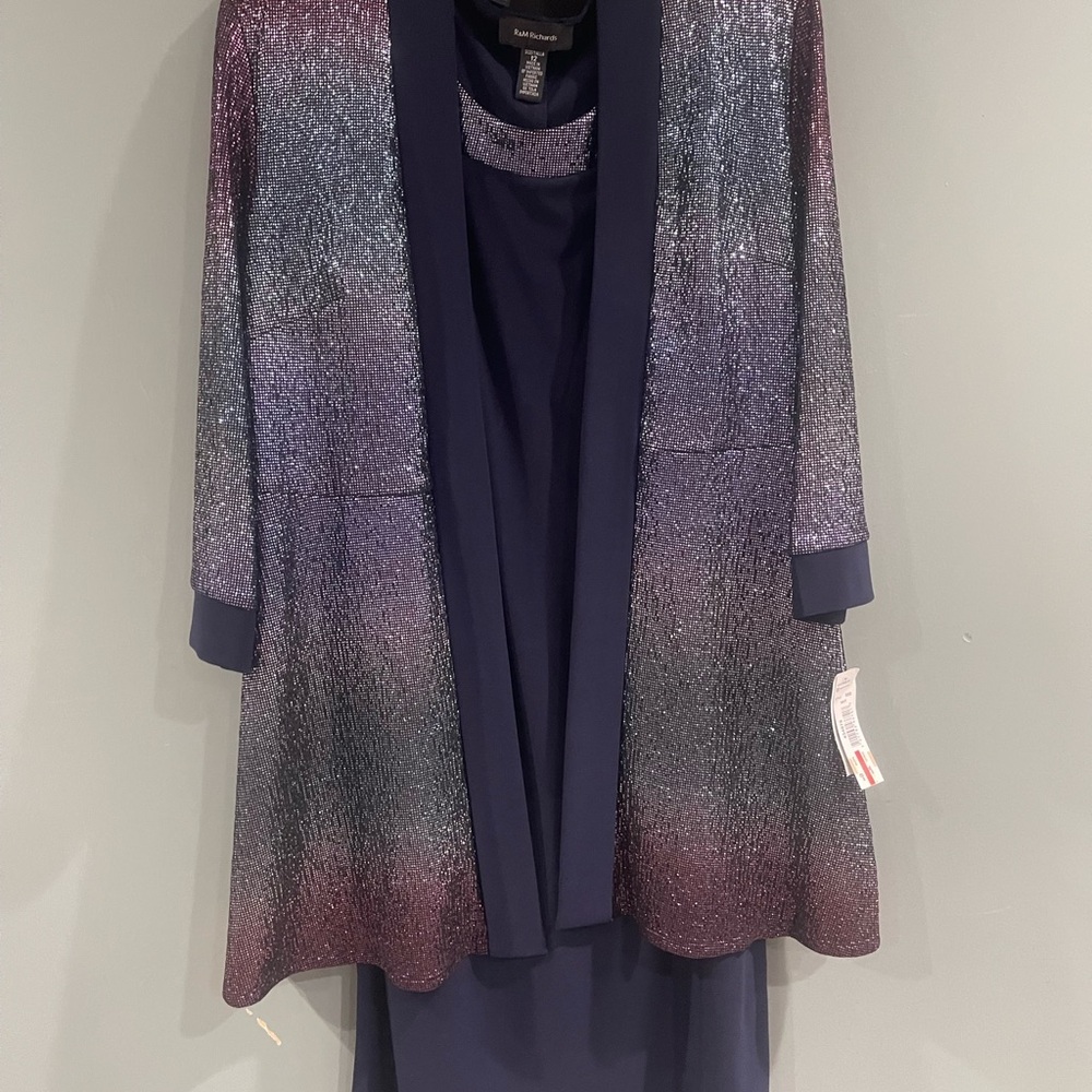 Elegant Purple and Blue Dress Set
Size 12 NWT